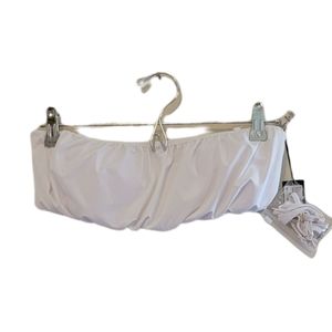 White Garage Women's Scrunchie Bandeau Bikini Top